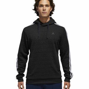 Men's ADIDAS 2XL Black Classy Pullover Sweatshirt with Hood